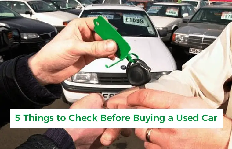 Photo of 5 Most important things to check when buying a used car !