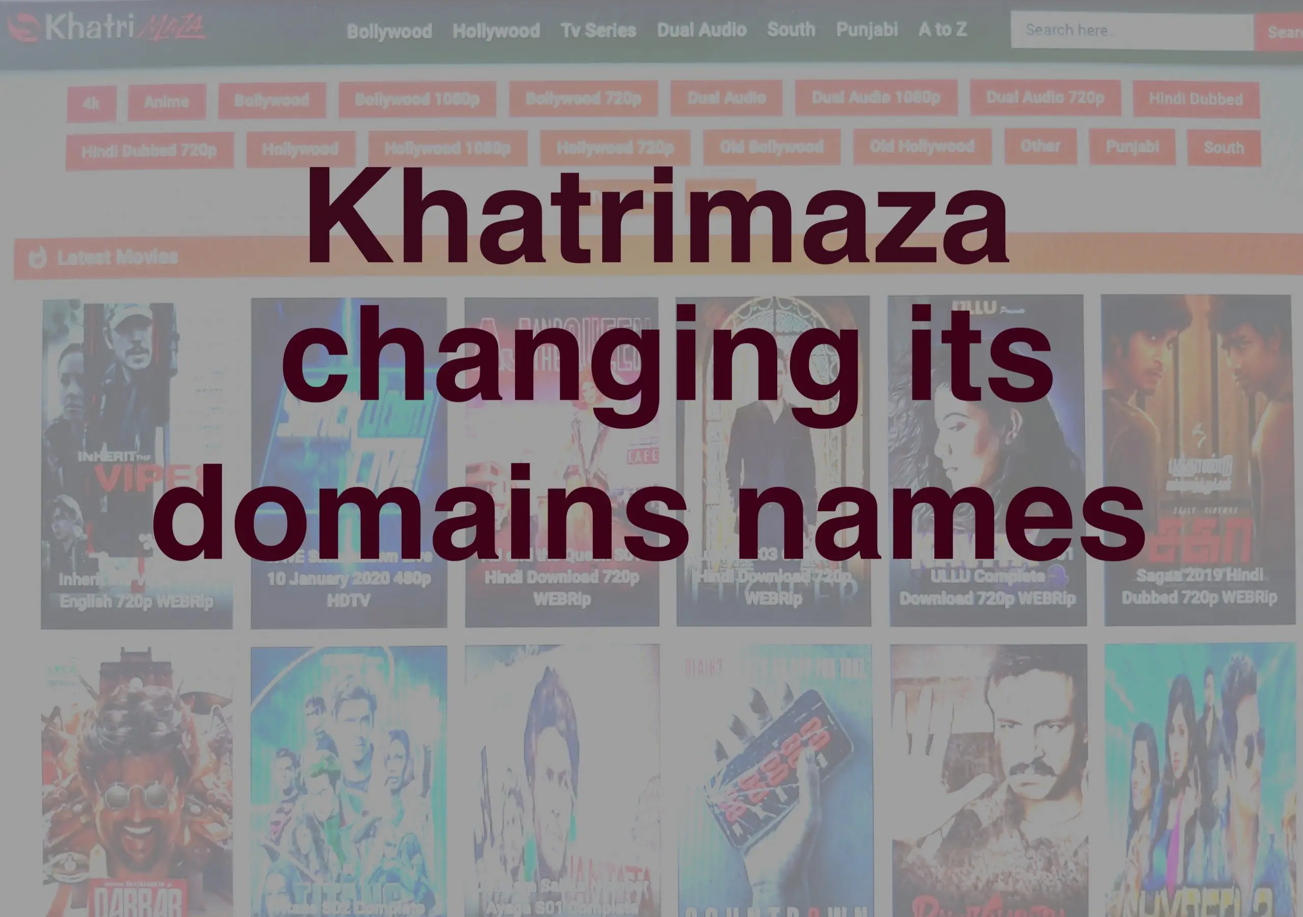 Khatrimaza Changing its domain names